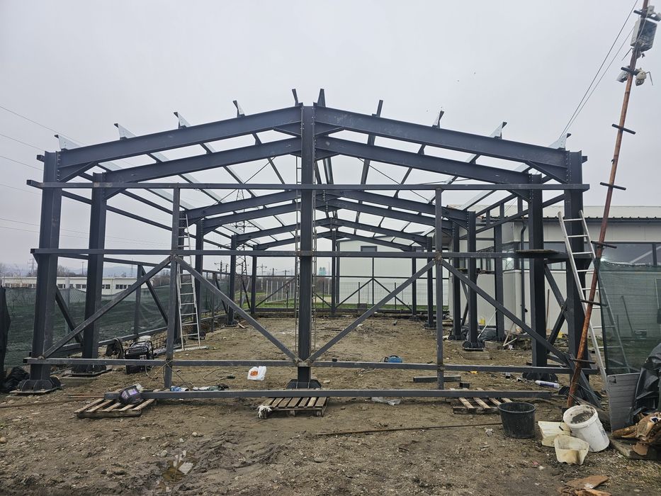 Hale metalice soproane garaj etc la preț de producător lucrez fără avans