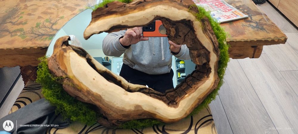 Огледало ръчно направено