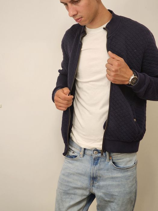 Блуза-пуловер с цип- М