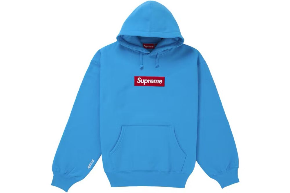 Hanorac Supreme box logo FW25 teal XL