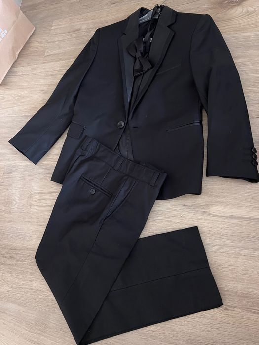 Costum negru elegant 3 piese copii 7-9 ani