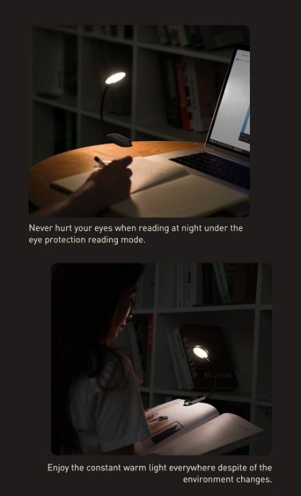 Baseus Беспроводная Настольная Лампа Dimmable Wireless Desk Lamp