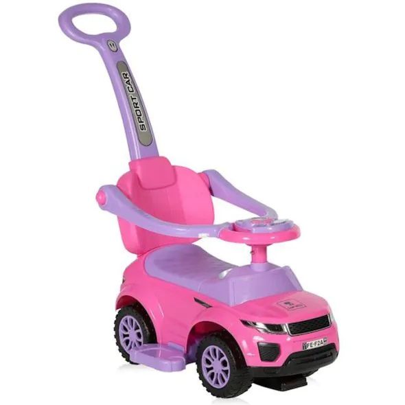 LORELLI Ride-on с дръжка  розова