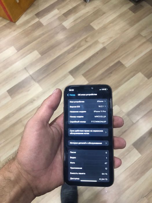 Iphone 11pro ekran almashgan orginal qoylga