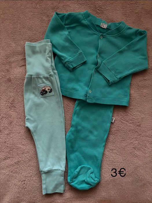 Бебешки комплекти за момче размер 68 на цени от 3-12€