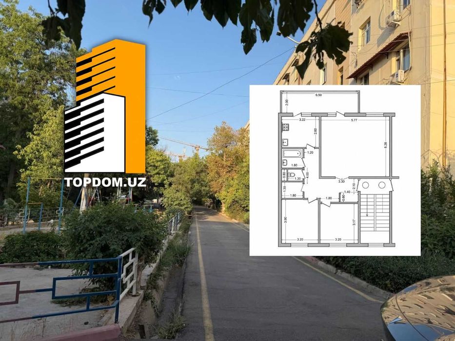 Продаётся 4-комнатная на Рисовом 92 м²
