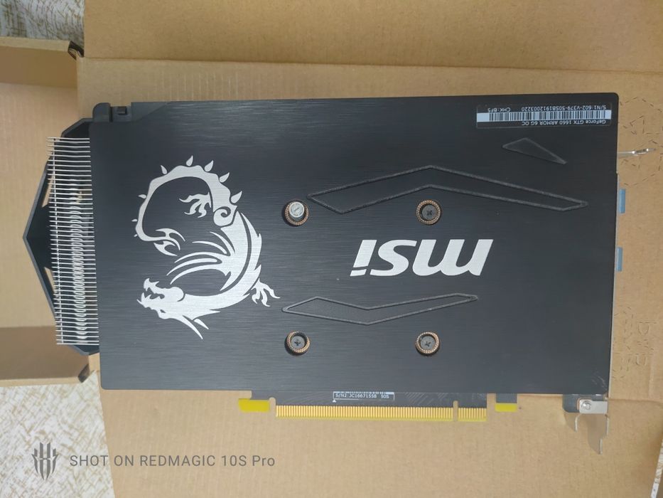 Placa Video MSI GeForce GTX 1660 6GB OC GDDR5 192 bit