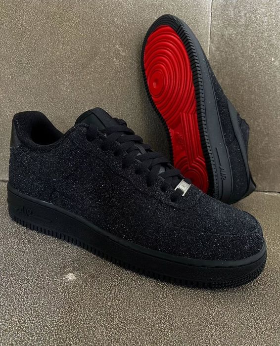 Nike air force 1 red sole Black diamond low noi