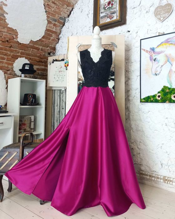 Rochie eleganta tafta și dantela