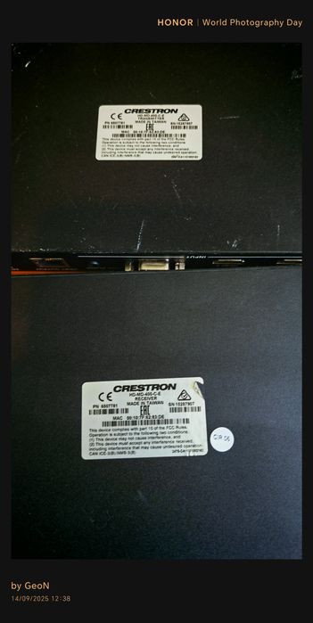 Crestron MC3  și HD MD 400 C E