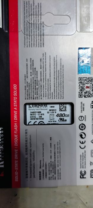 SSD kingston A400 480gb.