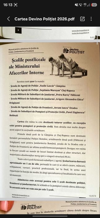 PDF Cartea Devino Polițist 2026