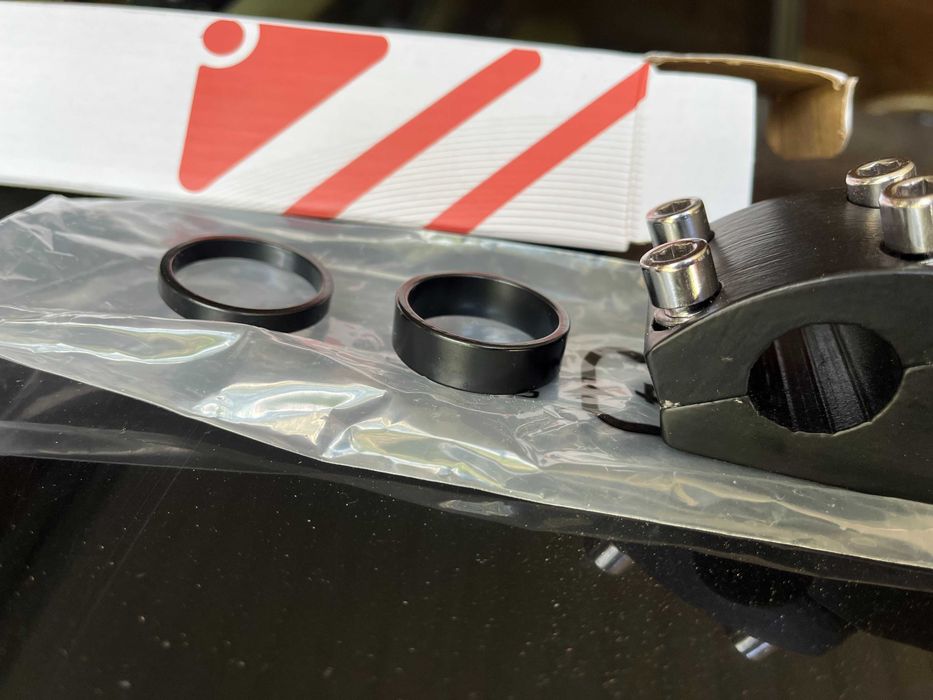 Pipa bicicleta, 28,6mm, ghidon 22,2, plus 2 inele de inaltare