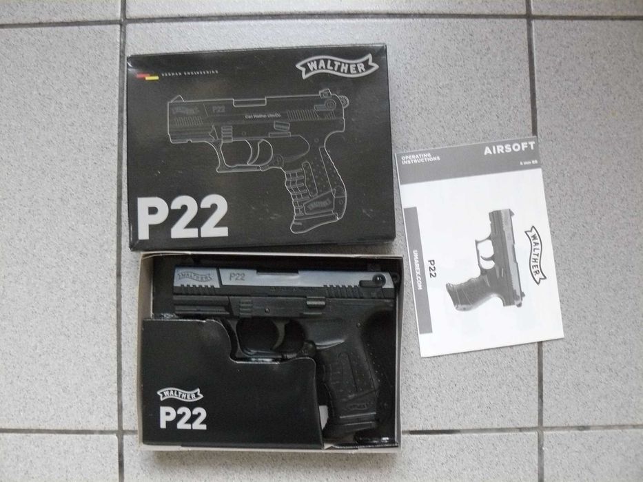Pistol Airsoft WALTHER P22 UMAREX,Cu Propulsie Arc/Manual,Nou In Cutie