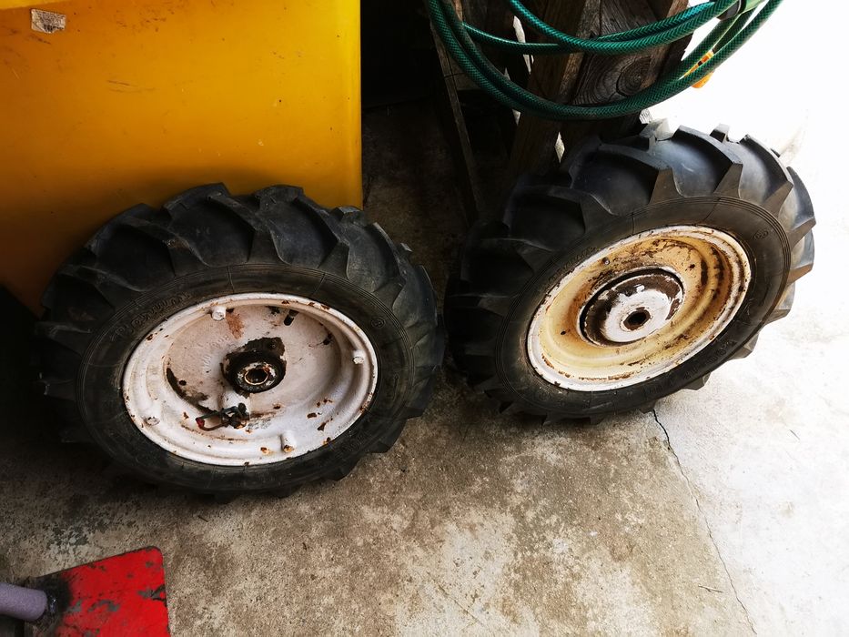 Roti motocultor si plug reversibil