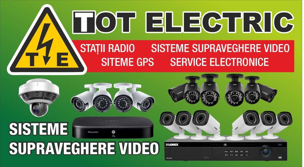 Montaj camere de supraveghere Fixe ,Rotative ,Alarma Arges Pitesti