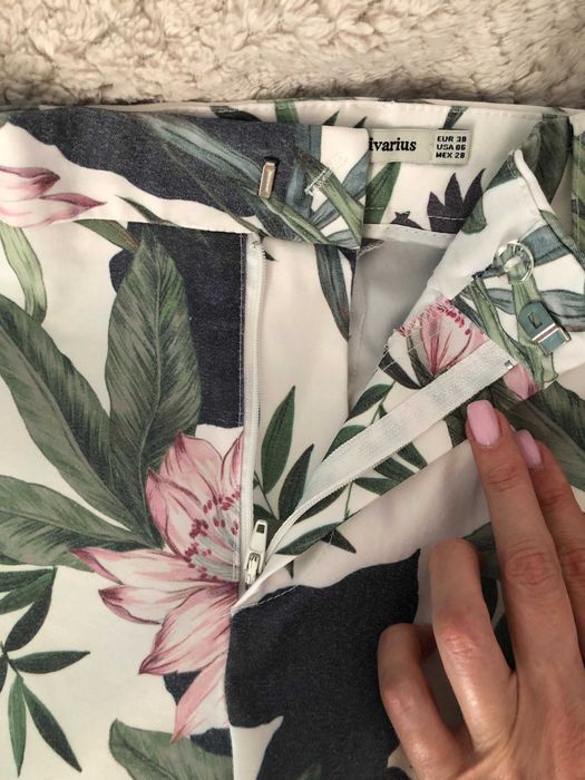 Пролетно-летен панталон, красива шарка на цветя