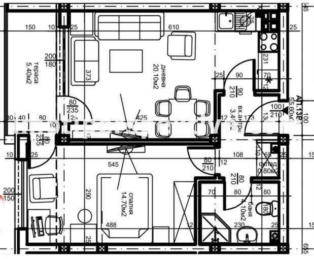 Продава се Двустаен апартамент в Пловдив, Остромила - 68 кв.м за 921 €/кв.м - Снимка #5
