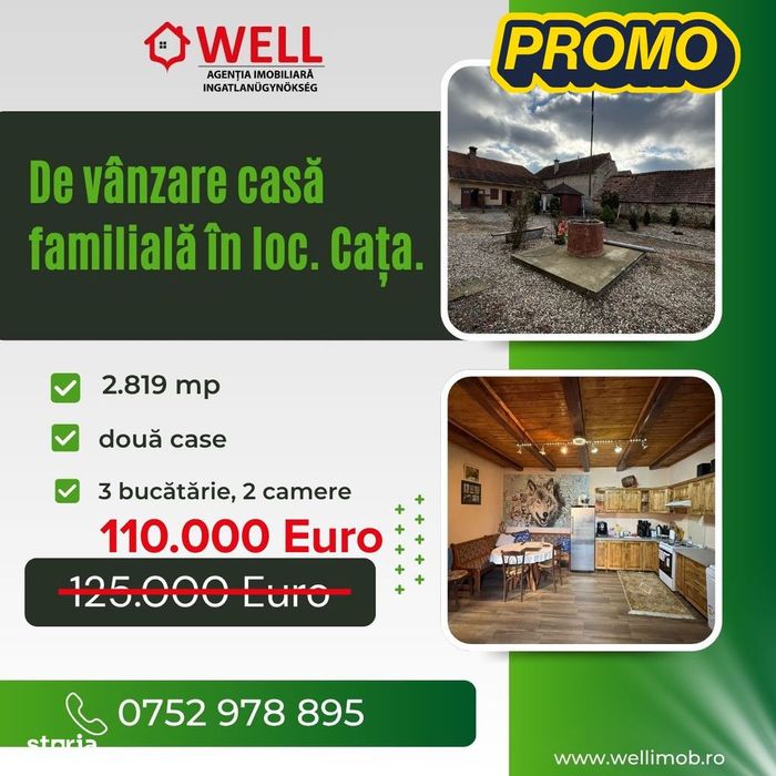 De vânzare casă familială în loc. Cața.