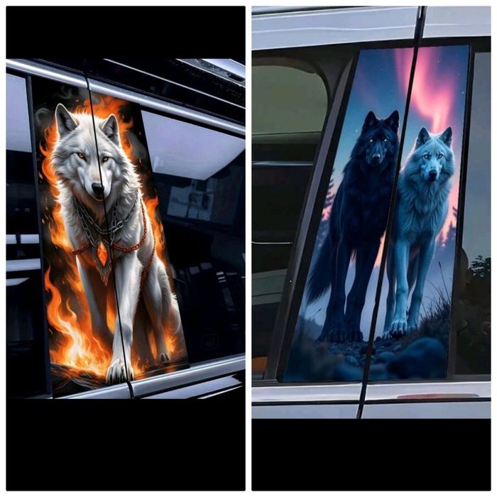 Водоустойчиви винилови стикери за кола комплект от 2 бр.