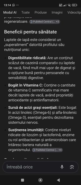 Vand lapte de PONEITA