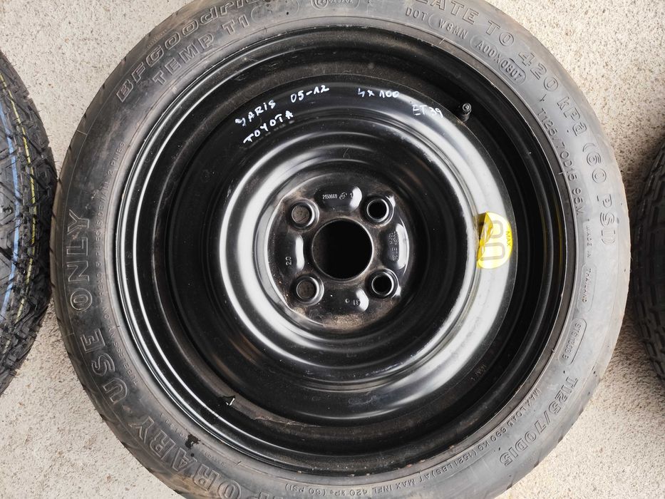 Резервна гума PEUGEOT 108 Toyota Yaris 15*
