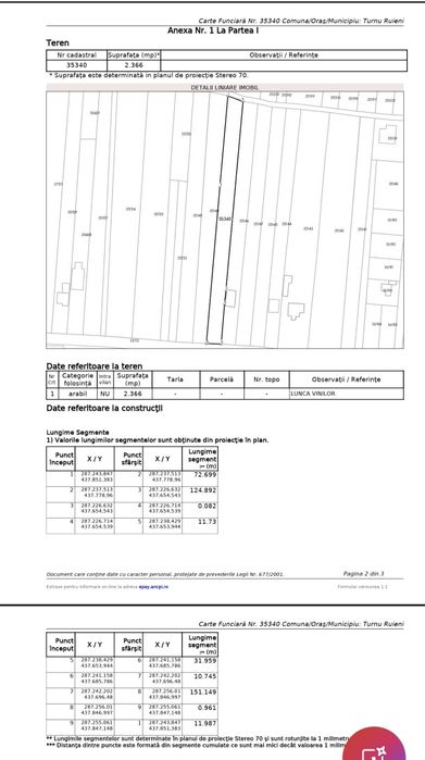 Teren 2.366 mp Zervești – drum principal spre Muntele Mic