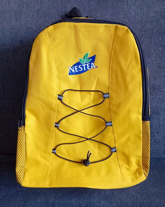 Раница с usb port; Раница и калъф за Лаптоп Marvel; Жълта Nestea