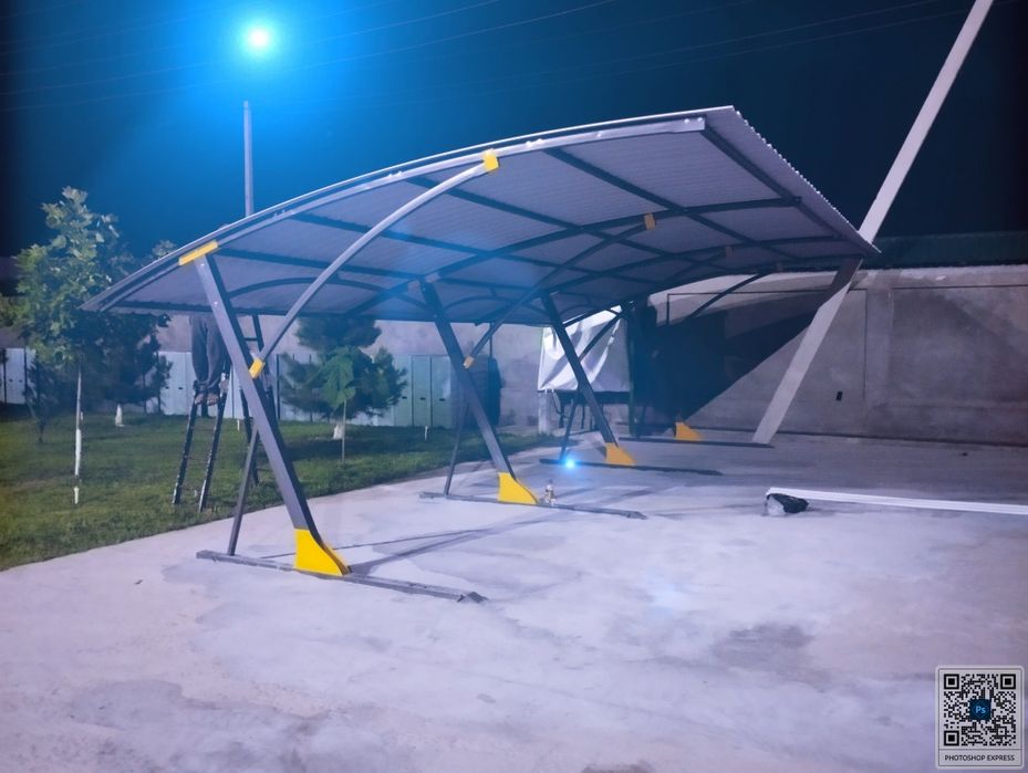 Навес мошиналар учун ховлига ва бошка турдаги