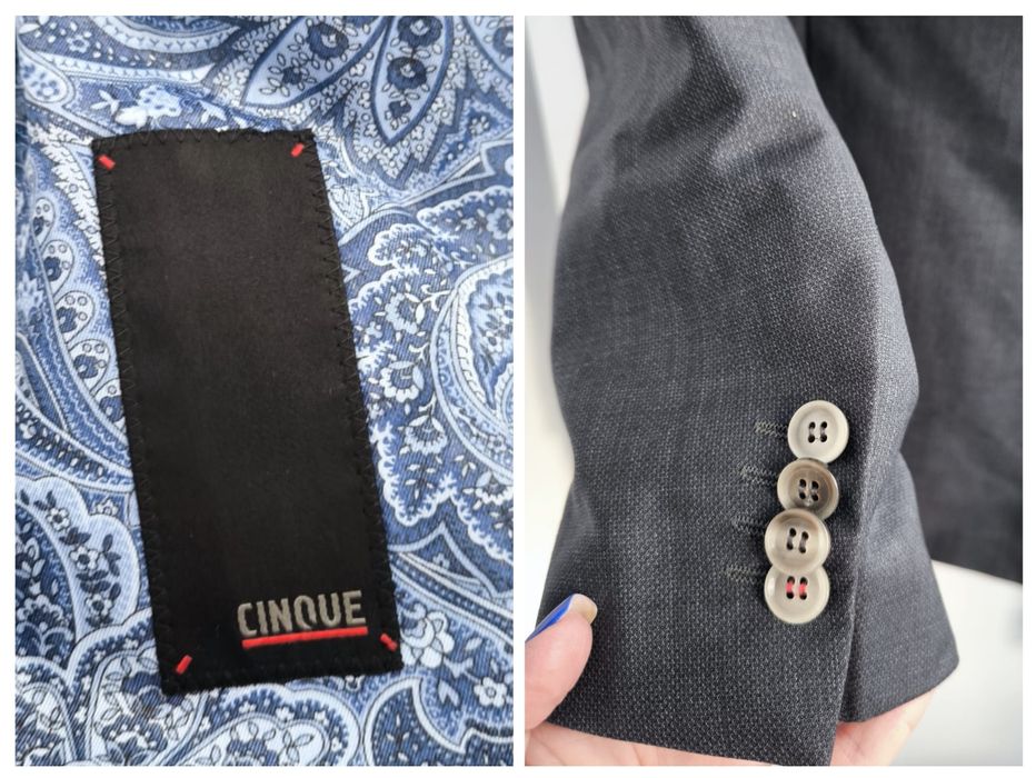 Costum Cinque Cimelotti, Lână Virgină, Premium, Bărbați - 44 (XS/S)