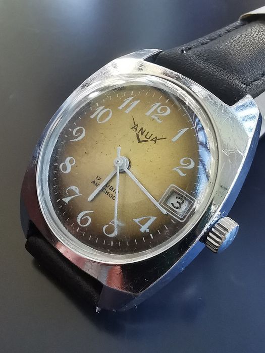 Ceas Anua Calendar - Întoarcere manuala - 31*37 mm -Funct. impeca