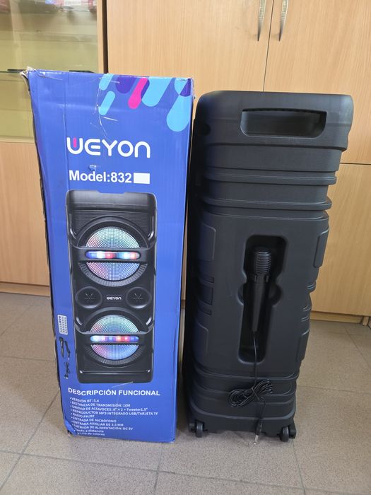 Портативная колонка Weyon, с микрофоном