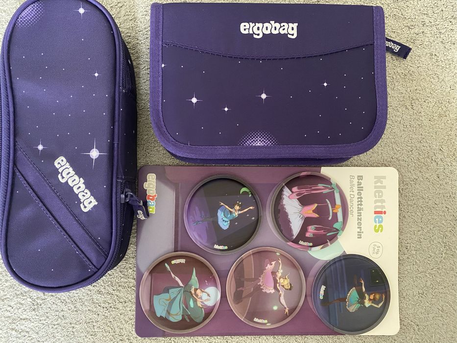 Раница за първи клас Ergobag Beargasus, комплект 6 части