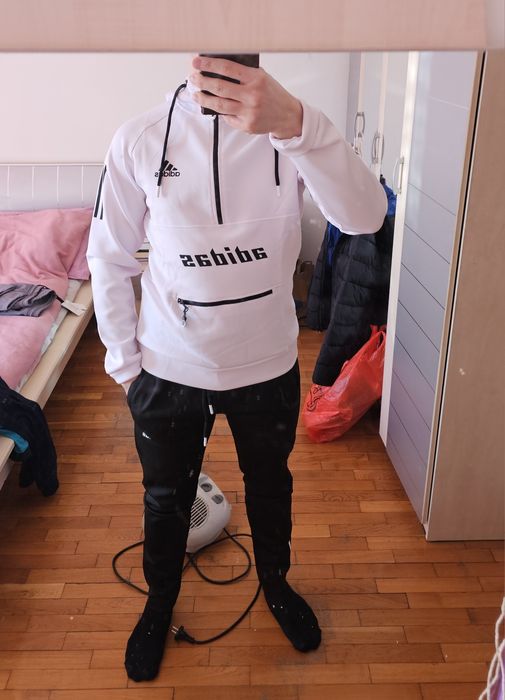 Чисто нов мъжки екип Adidas, черно- бял