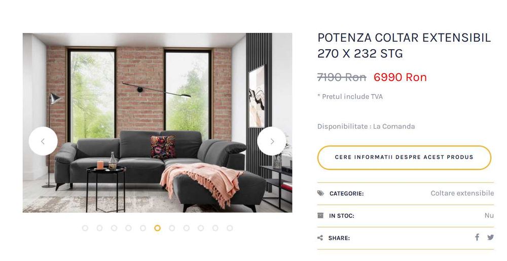 Coltar  extensibil POTENZA, lada, functia sezlong Puma, PET FRIENDLY