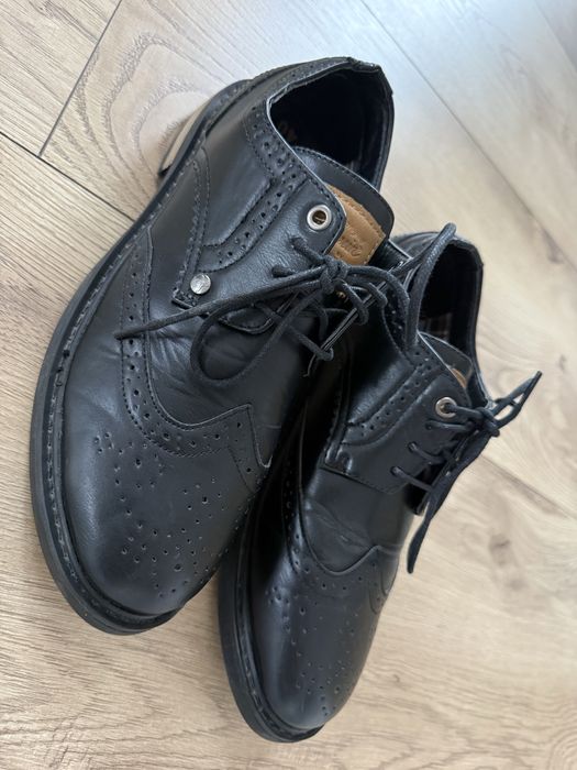 Pantofi Piele ORIGINAL PENGUIN Brogue Negru Barbati | Marime 42