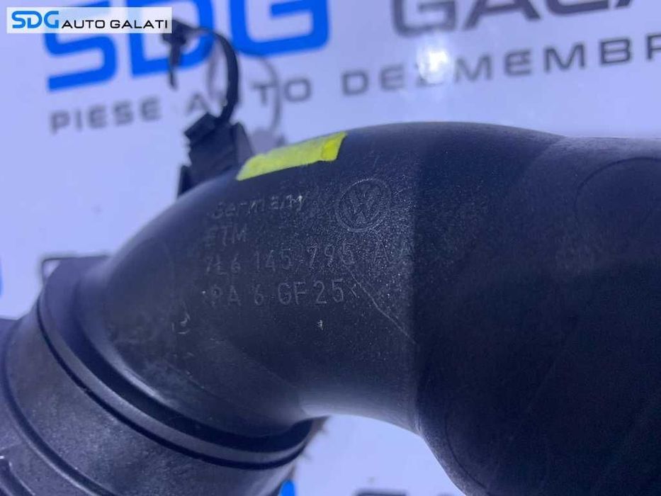 Tub Tubulatura Cot Conducta Intercooler cu Senzor MAP Presiune Aer VW Touareg 2.5 TDI R5 BAC BLK BPD BPE 2003 - 2010 Cod 7L6145795AA 038906051C 0281002401[S0312]