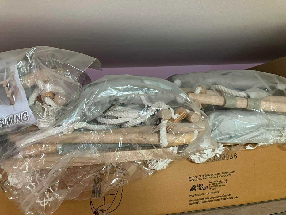 Дървена детска люлка за закрито и открито Kruzzel