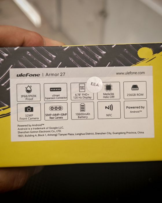 Ulefone Armor 27, 12/256 GB, Nou, 2 ani garanție