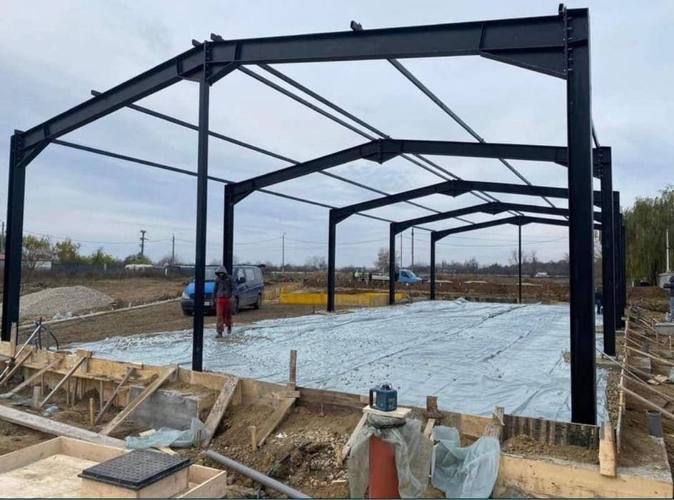 Vand si confectionez hale metalice structuri din metal