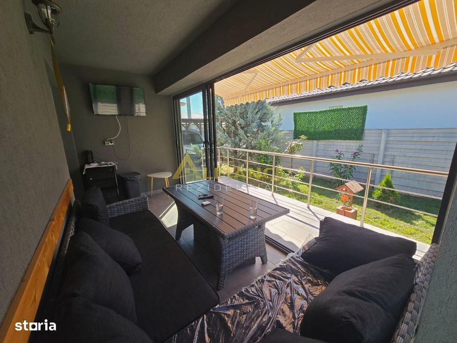 Casa mobilata si utilata - 3 camere- panouri solare+baterii stocare-si