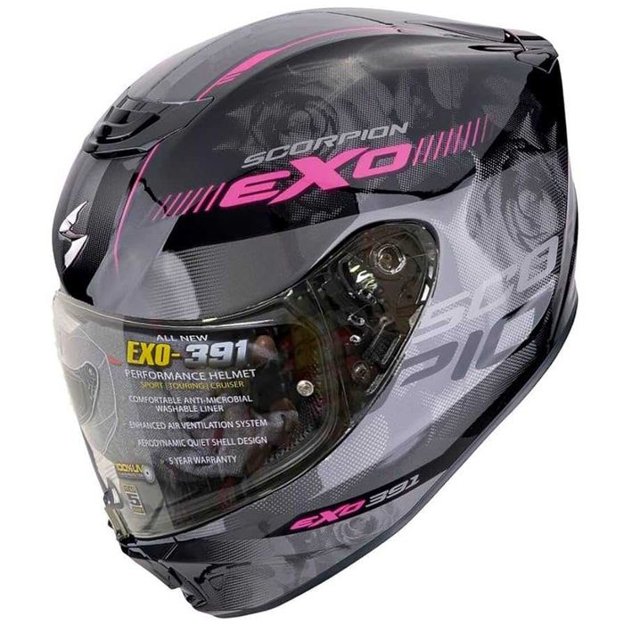 Намаление Мото Каска за мотор  SCORPION EXO-391 AVA Pink M 57-58см.