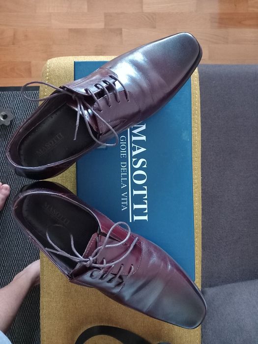Pantofi barbati eleganți piele masotti noi 42 preț fixxx