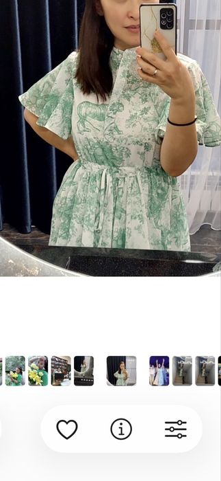 Платье Dior летнее льняное