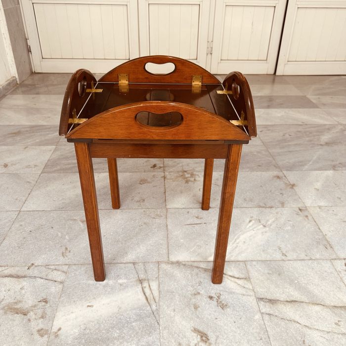 Масичка с поднос / Butler’s Tray Table – дърво и месинг