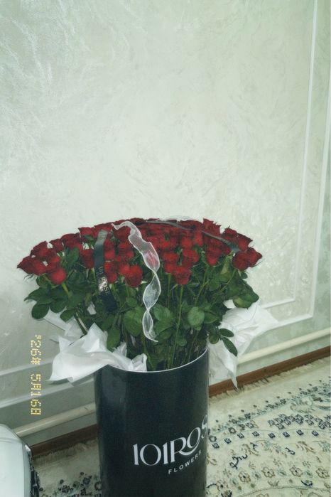 Розы 71 штук.