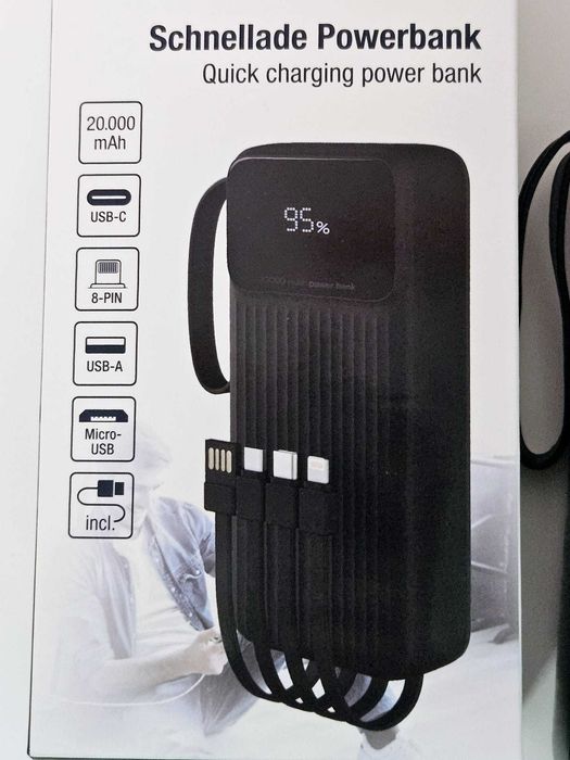 Super PowerBank/baterie externa 20.000 mAh (fast charge)