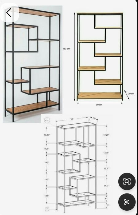 Лофт стеллаж самие низкие цена