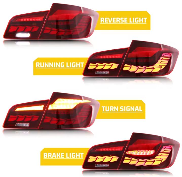 LED GTS тунинг стопове за БМВ Ф10 BMW F10 с анимация stopove tunning визия М5