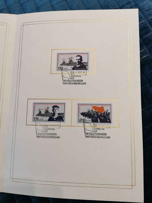 Блок марки - Комунизъм, демокрация, Германия